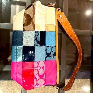 Coach multi-colour and multi-pattern small purse